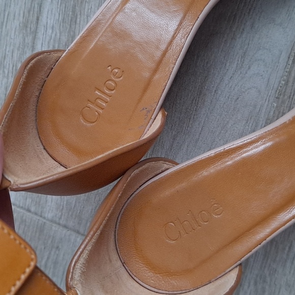 Chloe velcro ankle strap wedge sandals - Picture 3 of 16